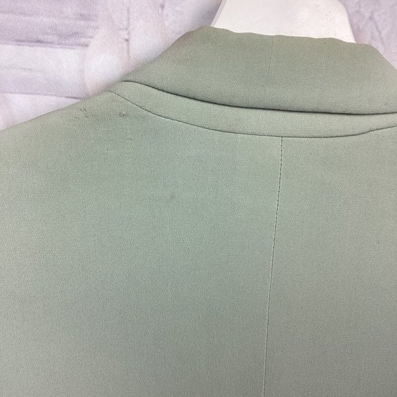 Vintage Giorgio Armani Green Silk Blazer 8 - Picture 11 of 15